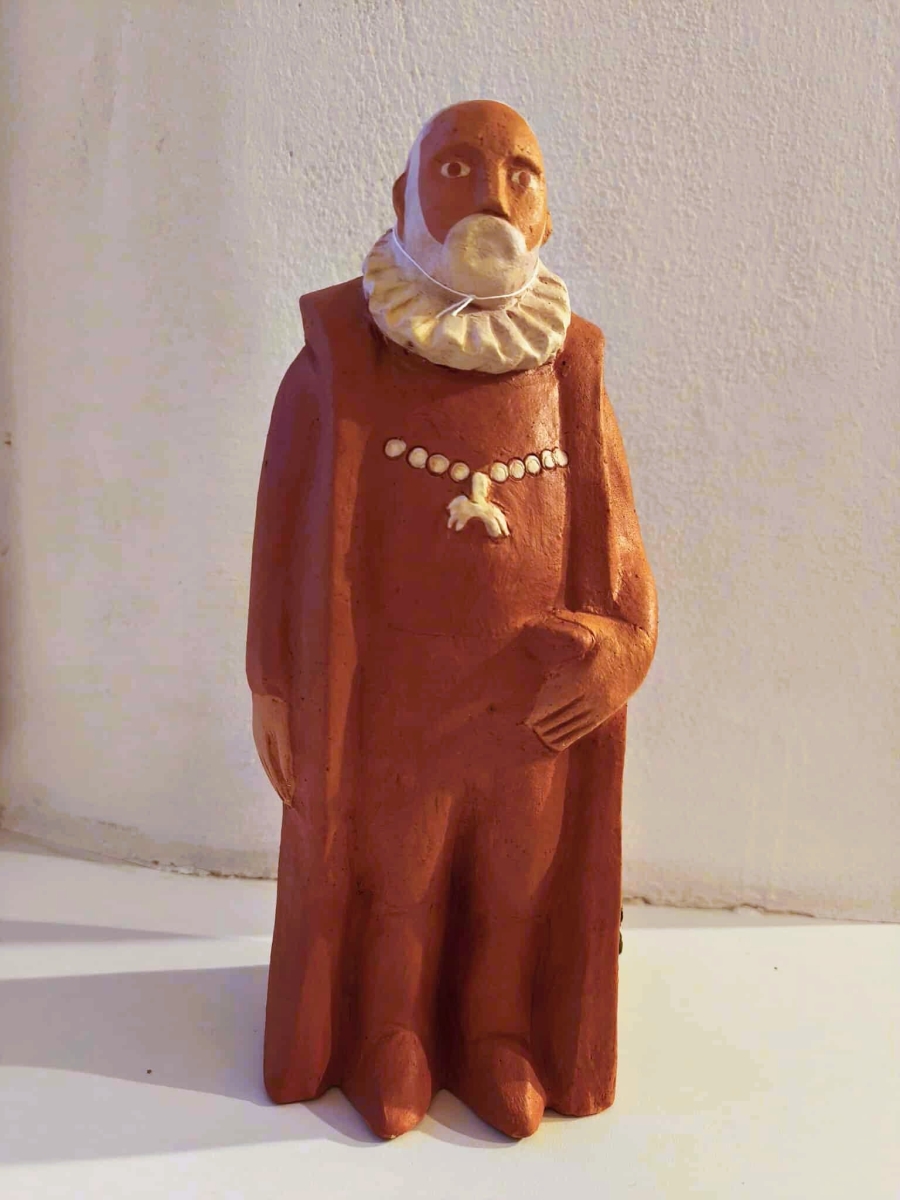 Keramická figura Petra Voka z Rožmberka